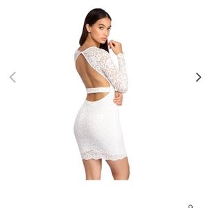 Cute white sexy dress